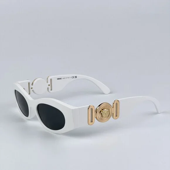 Versace VE4480U 314/87 BRAND NEW Sunglasses White Dark Grey  display picture 3